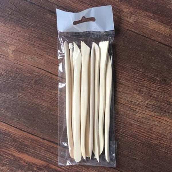 Clay Sculpture Tool For Etching Object 10Pcs Champagne Pottery Tools & Sets