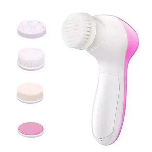 Face Wash Cleansing Brush Rotating 5 Heads Deep Gentle Exfoliation Remove Blackheads Massage Facial Cleansing Devices