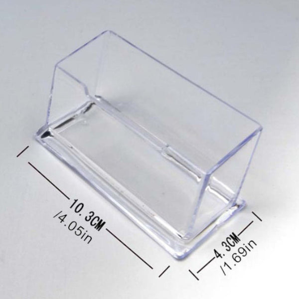 Clear Business Card Holder Display Stand Desk Desktop Countertop Business Card Holders