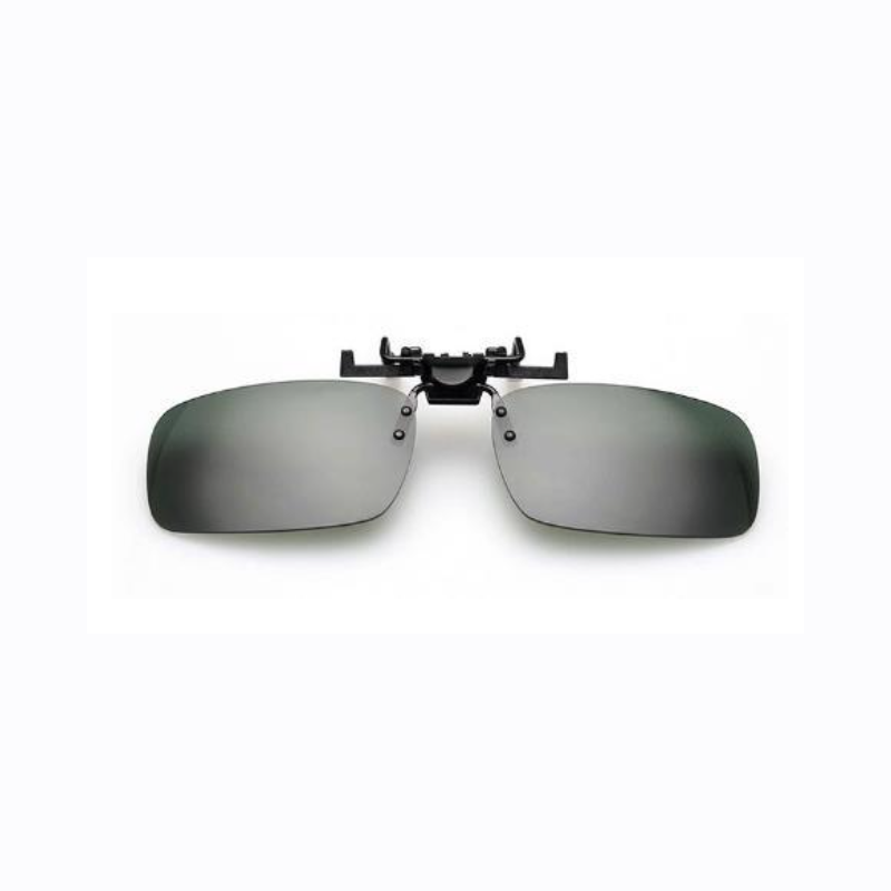 2Pc Clip On Style Sunglasses Uv400 Polarized Fishing Eyewear Day Time Night Vision Glasses Large