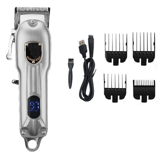 10W High Power Professional Hair Clippers Wireless Haircut Machine With Lcd Display Barber Clippers & Trimmers
