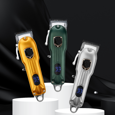 10W High Power Professional Hair Clippers Wireless Haircut Machine With Lcd Display Barber For Cutting Usb Charge
