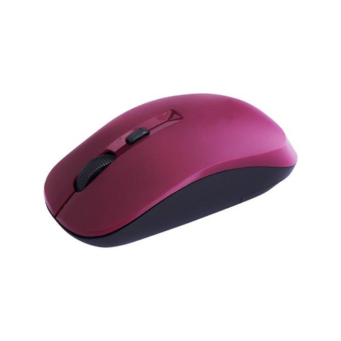 Cliptec Smooth Max 1600Dpi 2.4Ghz Wireless Optical Mouse - Maroon