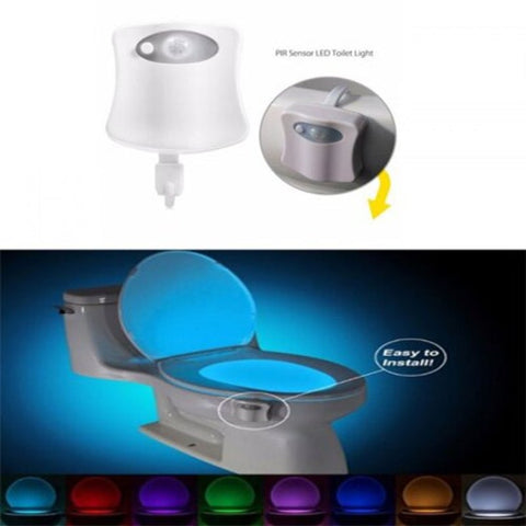 Closestool Light 8 Colors Changing Body Sensing Automatic Led Sensor Night Lamp Multi Colored