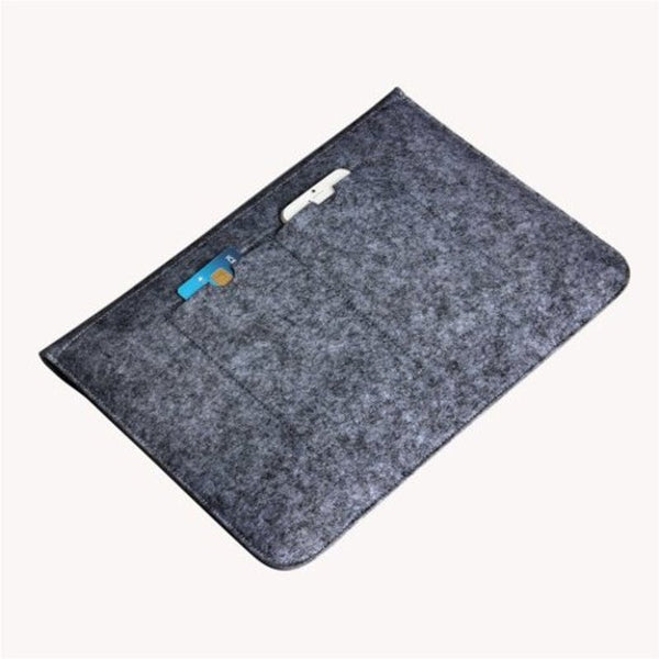 Cloth Sleeve Laptop Notebook Bag Pouch Case For Macbook Air 13 Inch Black Laptop Cases & Bags