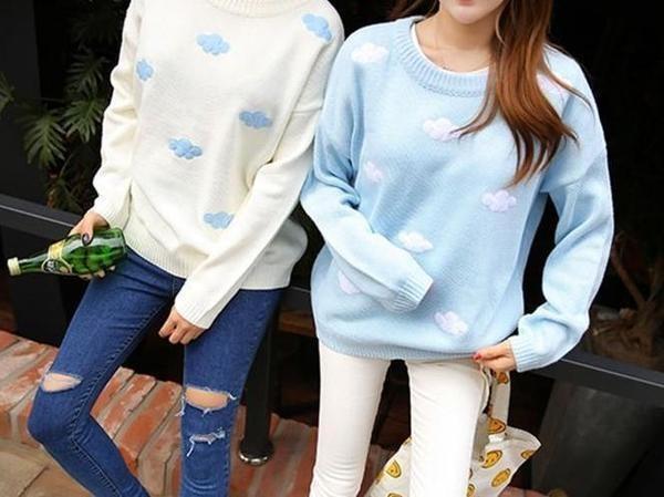 Cloud Crewneck Pullover Sweatshirt Jumpers & Cardigans