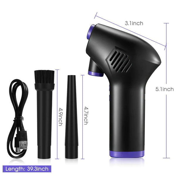 Wireless Usb Handheld Air Duster Blower For Pc Laptop Car Cleaning Equipment & Kits