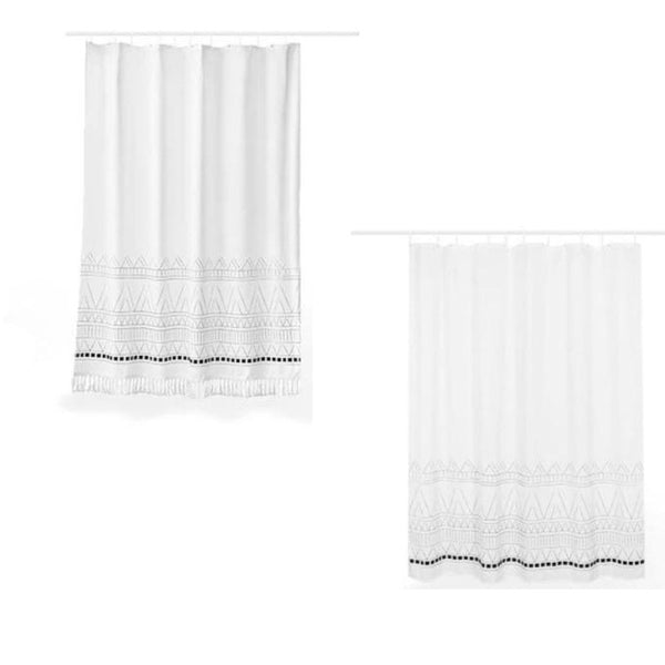 Coastal White Shower Curtain Shower Curtains
