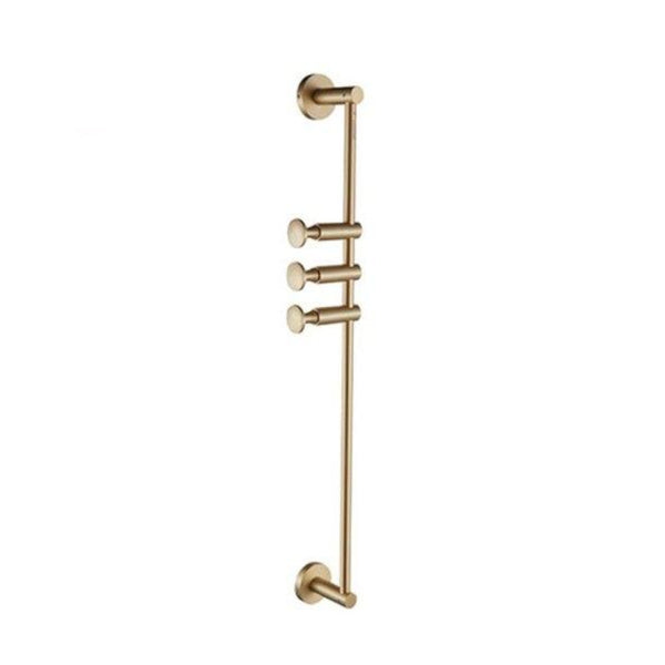 Brass Mounted Hanger Bathroom Wall Row Hook Hanging Rack Storage Organisation Hooks & Hangers