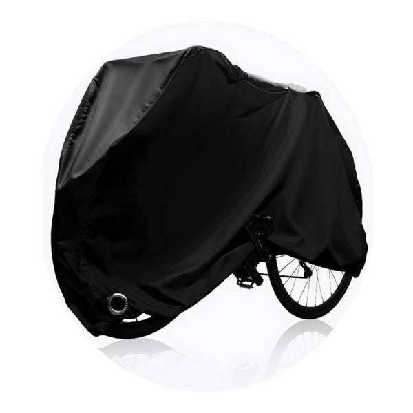 Size M Black All Weather 210D Bicycle Cover Waterproof & Uv Proof Outdoor Bike Protector With Lock Hole Storage Bag Bike Covers