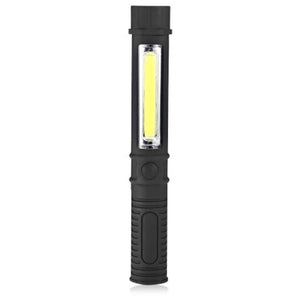 Cob Pen Led Flashlight Waterproof For Outdoor Work Black
