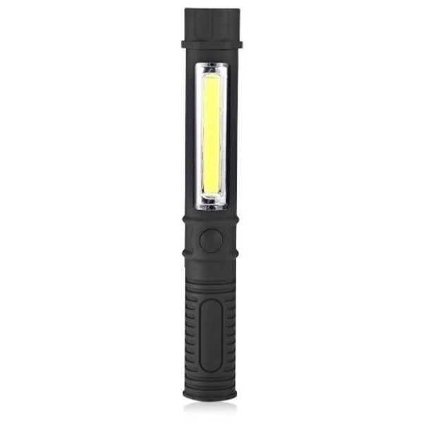 Cob Pen Led Flashlight Waterproof For Outdoor Work Black