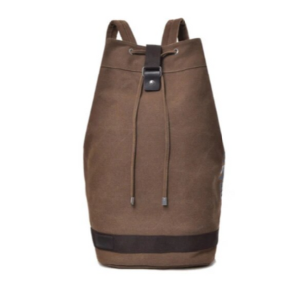 Fashion Casual Canvas Sports Backpack Bucket Bag Travel Mens Bags Backpacks