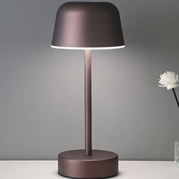 Coffee Modern Minimalist Led Table Lamp Rechargeable Touch Control Desk Light Lamps