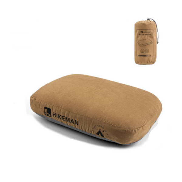 Coffee Reversible Memory Foam Travel Pillow All Season Comfort Neck Support For Deep Sleep & Portability Pillows