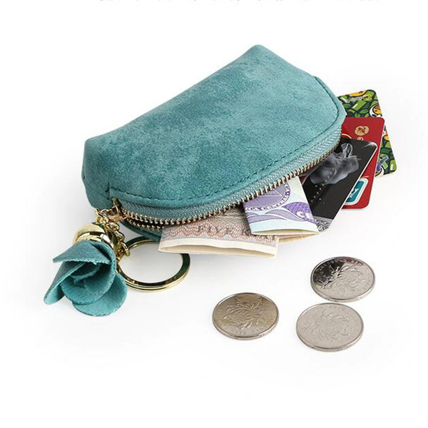 Cute Fashion Student Coin Purse Female Short Card Package Mini Fresh Bag Simple Section Wallets