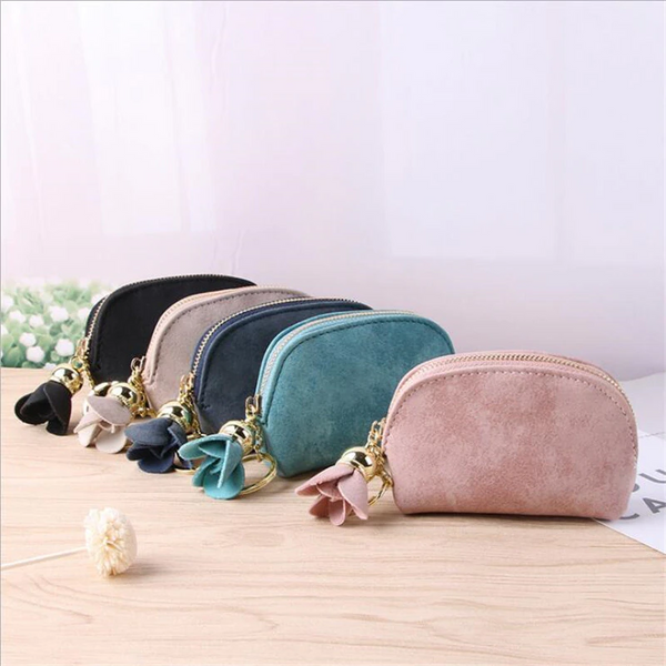 Cute Fashion Student Coin Purse Female Short Card Package Mini Fresh Bag Simple Section Wallets