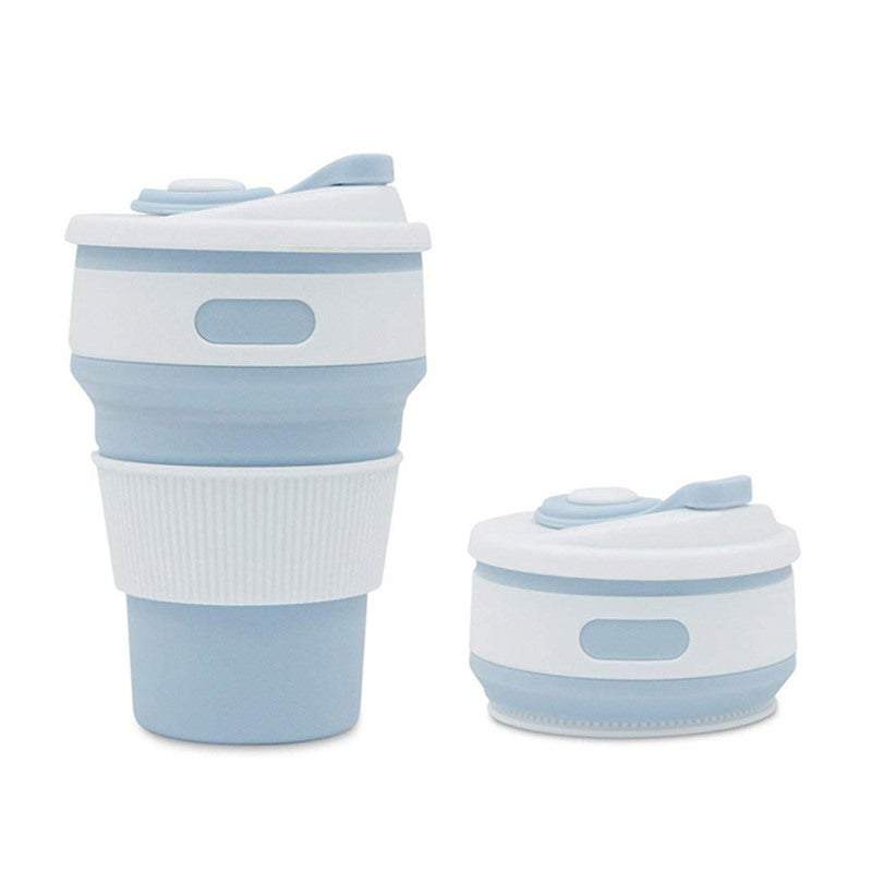 Coffee Cups Collapsible Silicone With Lid Mugs