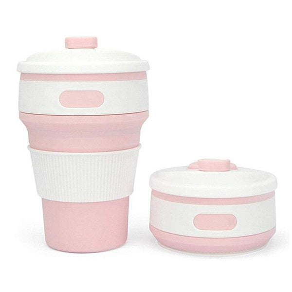 Coffee Cups Collapsible Silicone With Lid Mugs