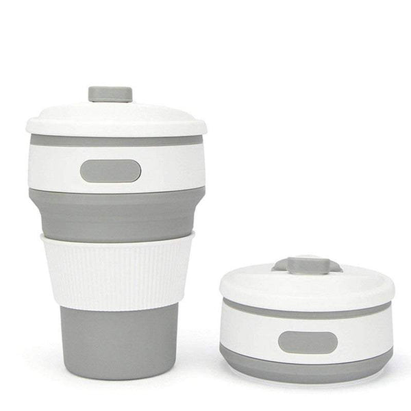 Coffee Cups Collapsible Silicone With Lid Mugs