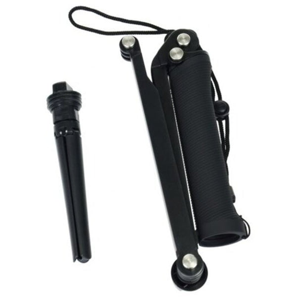 Collapsible Three Way Monopod Selfie Stick Mount Camera Grip Extension Arm Tripod Stand For Gopro Hero 6 / 5 4 3 Sj5000 Black Selfie Sticks