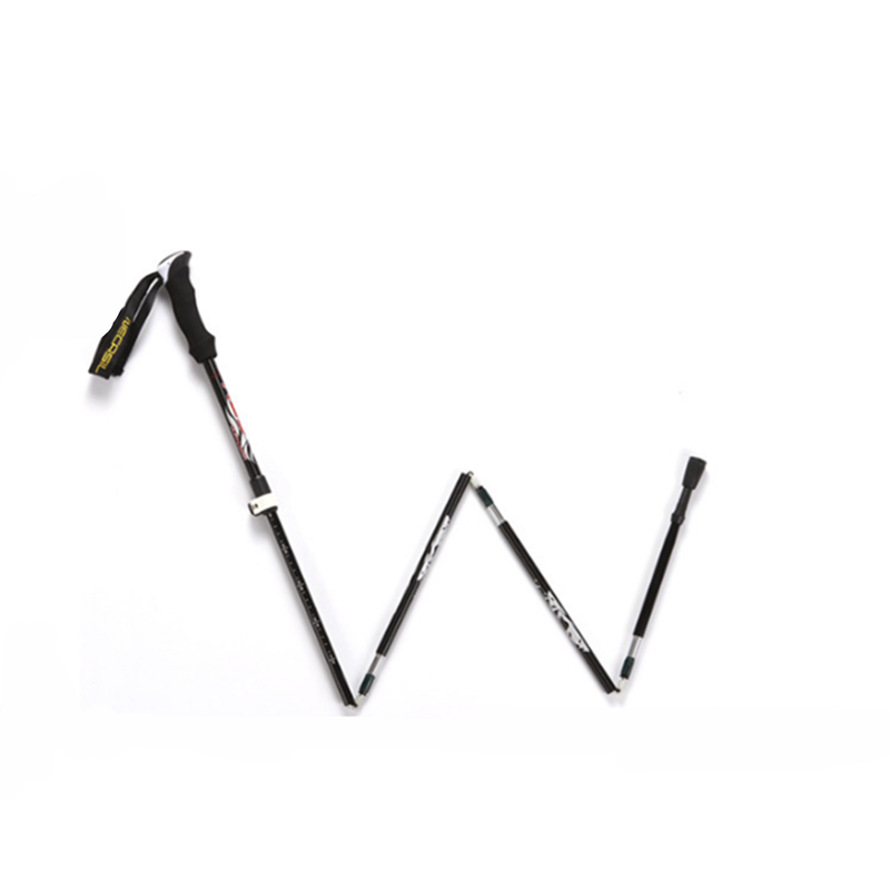 Collapsible Stick 5 Section Inner Lock Plus External Locking Handle Walking & Trekking Sticks