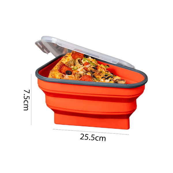 Collapsible Functional Pizza Slice Storage Container