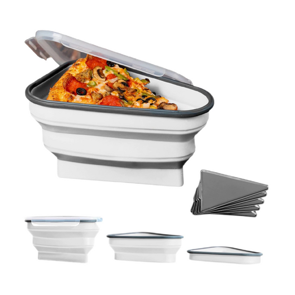 Collapsible Functional Pizza Slice Storage Container Food Storage Containers