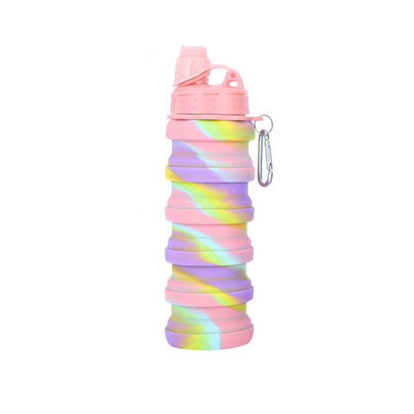 Collapsible Water Bottle Leakproof Fold Silicone Cute Bottles Kids Cup With Straw Water Bottles & Vacuum Flasks