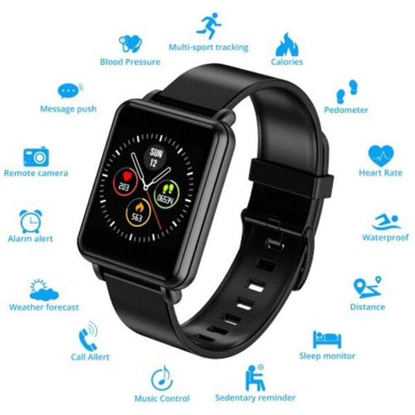 Colmi Land 1 Smart Watch With Fitness Tracker For Iphone Andriod Phone Black Smart Watches