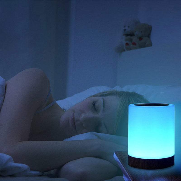 Night Lights Projectors Rechargeable Led Colour Changing Bedside Table Lamp