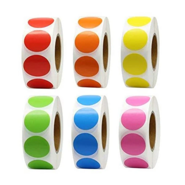 Color Marker Round Diy Graffiti Envelope Stamps 500 Sheets/Roll Stickers