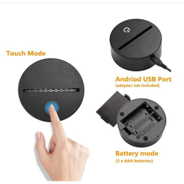 Lighting Colourful 3D Night Lights For Kids Dinosaur T Rex Illusion Lamp 7 Colours Changing Lamps