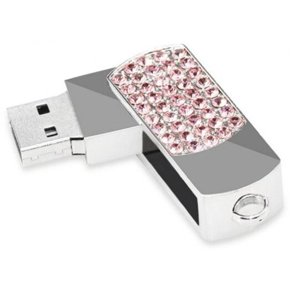 Colorful Diamond Fashion U Disk Usb Flash Drive Light Pink 32G Usb Flash Drives
