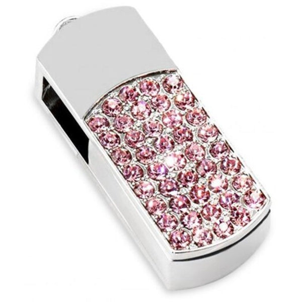 Colorful Diamond Fashion U Disk Usb Flash Drive Light Pink 32G Usb Flash Drives