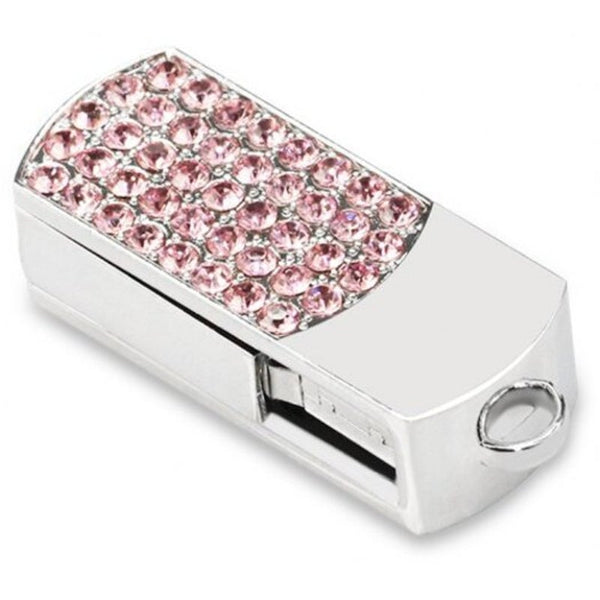 Colorful Diamond Fashion U Disk Usb Flash Drive Light Pink 32G Usb Flash Drives