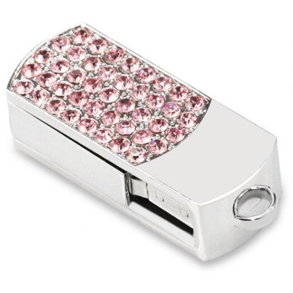 Colorful Diamond Fashion U Disk Usb Flash Drive Light Pink 32G