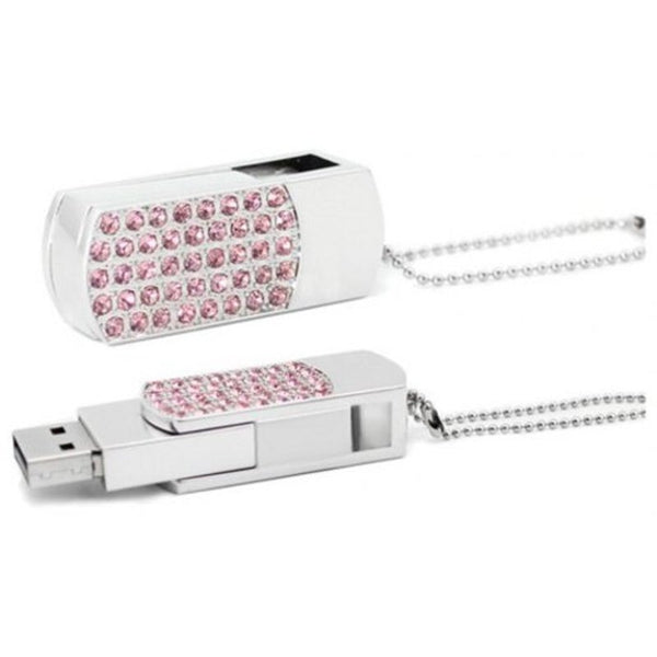 Colorful Diamond Fashion U Disk Usb Flash Drive Light Pink 32G Usb Flash Drives