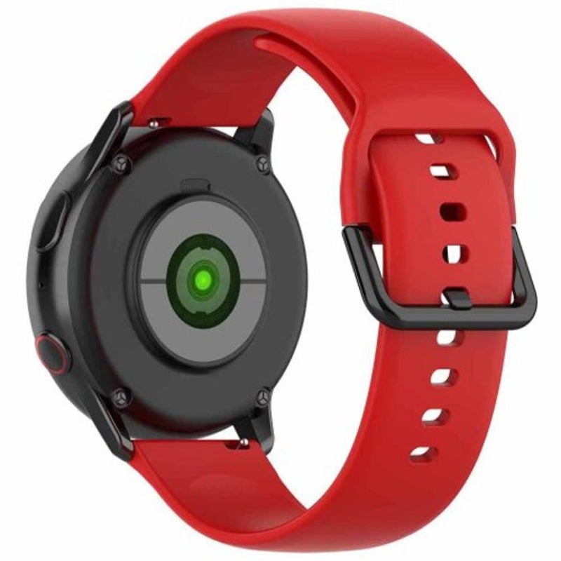 Colorful Silicone Strap For Samsung Galaxy Watch Active 2Th Lava Red Watch Bands