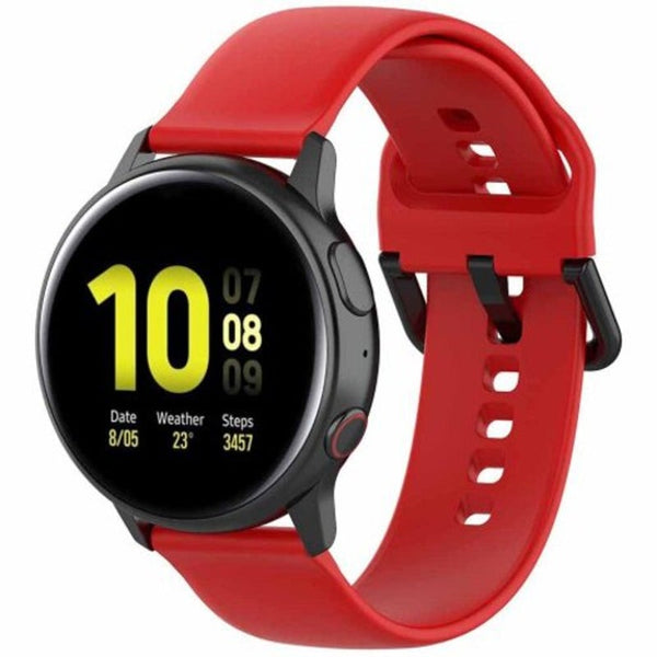 Colorful Silicone Strap For Samsung Galaxy Watch Active 2Th Lava Red Watch Bands