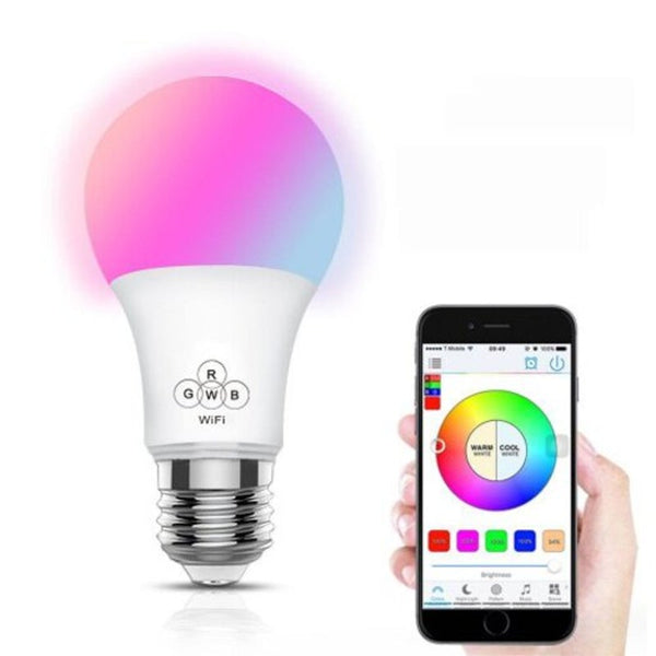 Colorful Smart Wifi Bulb Support Alexa / Google Voice Control For White Smart Light Bulbs