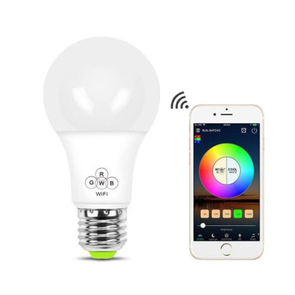 Colorful Smart Wifi Bulb Support Alexa / Google Voice Control For White Smart Light Bulbs