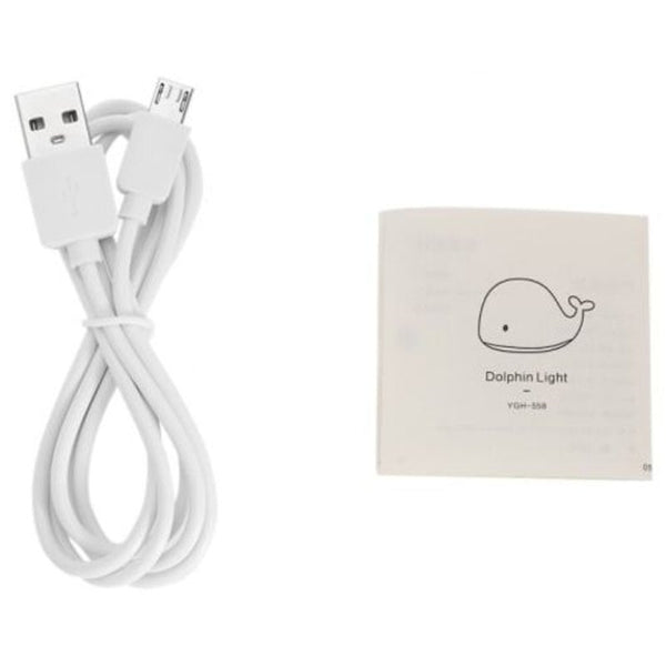 Colorful Whale Usb Charging Silicone Light White