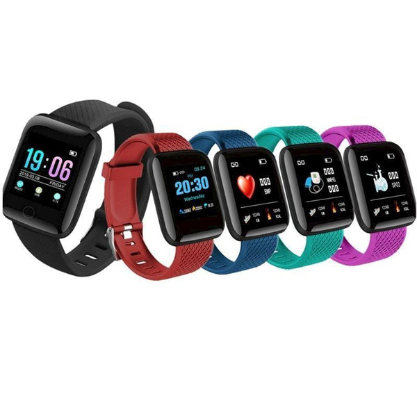 Fitness Tracker Colour Screen Rechargeable Smart Bracelet Sports Activity Trackers