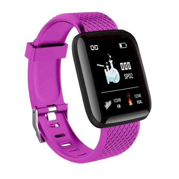Fitness Tracker Colour Screen Rechargeable Smart Bracelet Sports