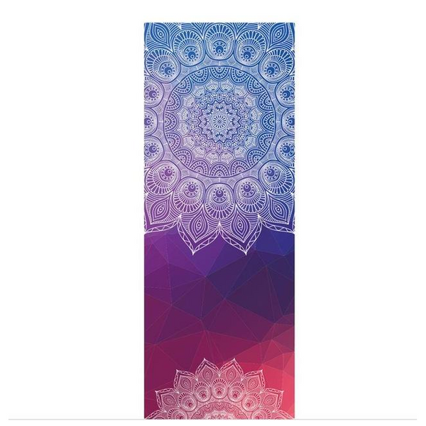 Colourful Mandala Yoga Towel Non Slip Portable Travel Pilates Blanket