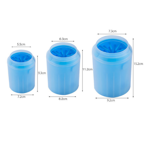 Colourful Pet Dog Paw Cleaner Cleaning Kit Cup Soft Brush Pet Transport