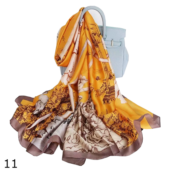 Colourful Shawl Travel Silk Scarf Women's Accessories Scarves & Wraps