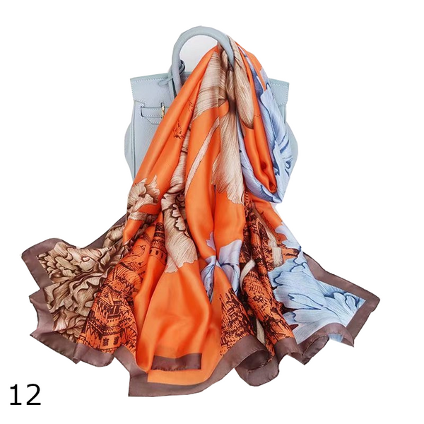 Colourful Shawl Travel Silk Scarf Women's Accessories Scarves & Wraps