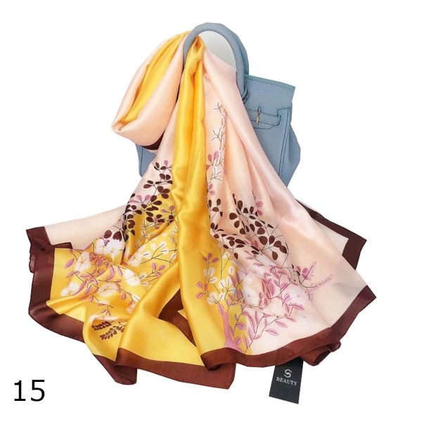 Colourful Shawl Travel Silk Scarf Women's Accessories Scarves & Wraps